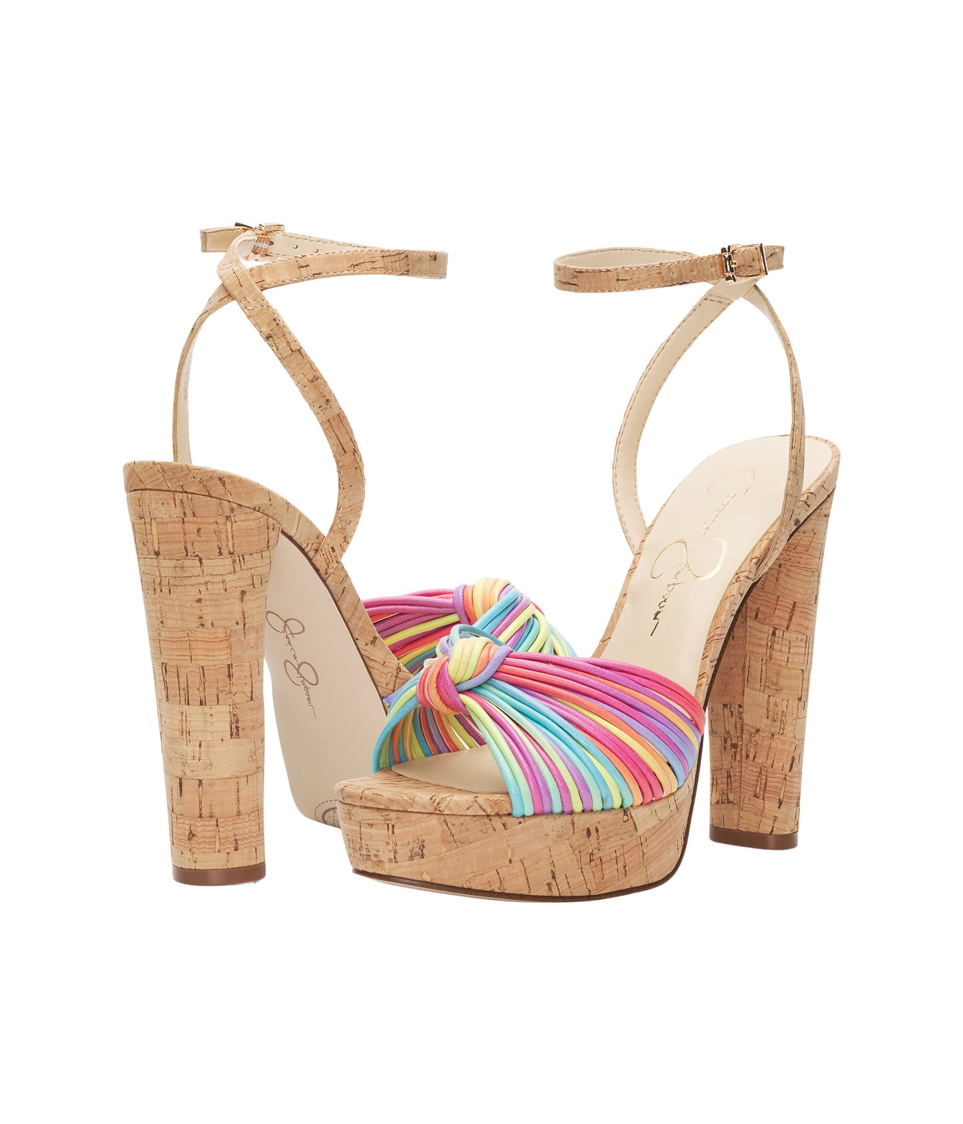 Jessica Simpson Immie, Sandali con Tacco Donna, Multicolore, 40 EU