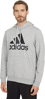 adidas Mens Essentials Fleece Logo Hoodie Casual Outerwear Casual - Red