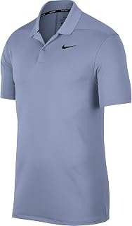 Nike Men's Dry Victory Polo Solid Left Chest, Indigo Fog/Black, Large