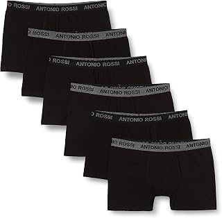 Antonio Rossi Antonio Rossi (3/6 Pack) Men's Boxer Shorts Slim Fit Strappy Boxer Briefs (1 Pack)