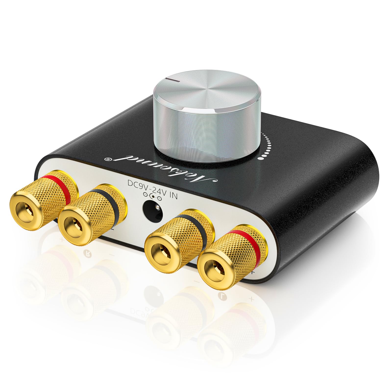 ​Nobsound Mini Bluetooth 5.0 Amplifier: 100W HiFi Stereo Amp w/USB/AUX Input, Wi