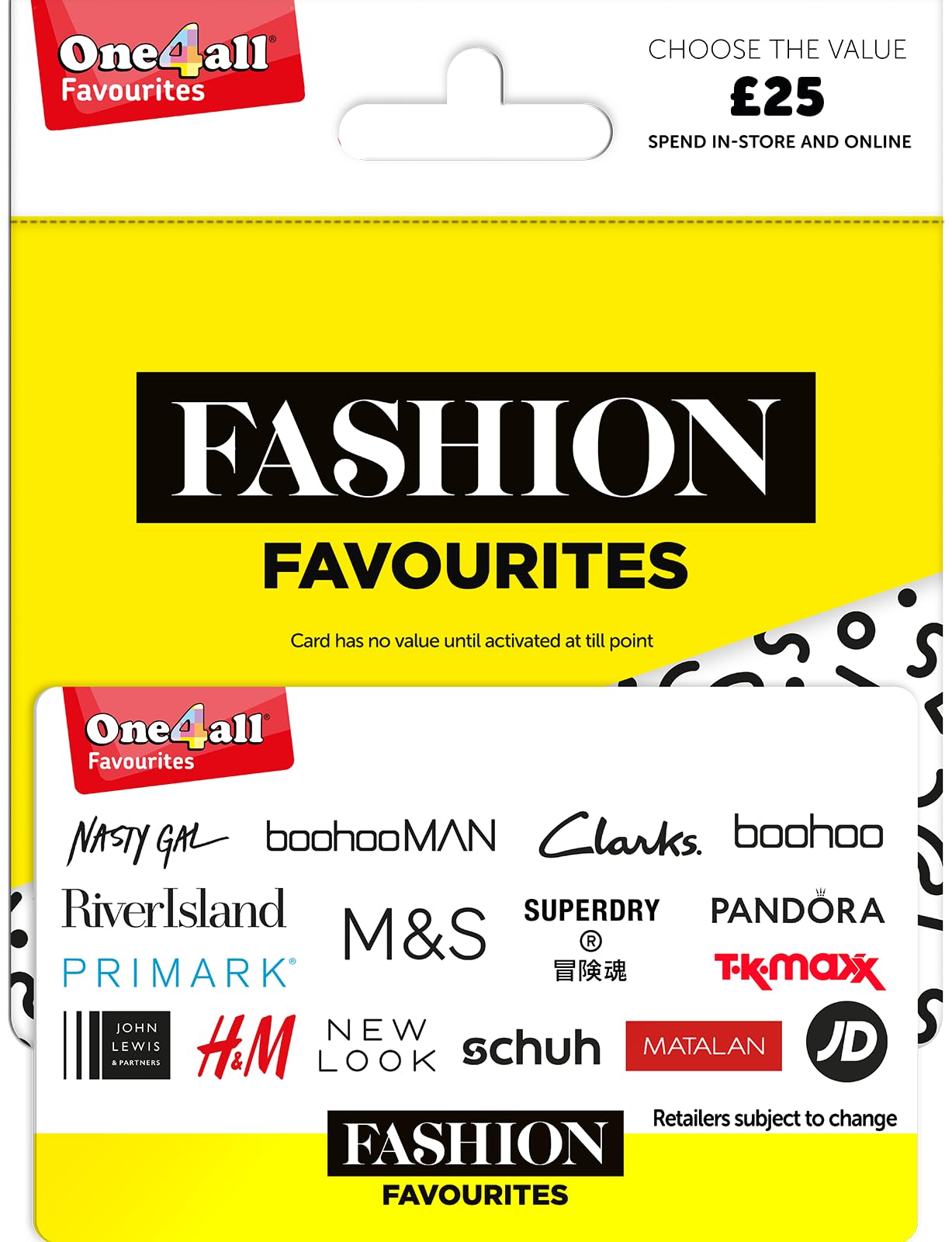 One4all Physical Gift Card | For redemption in UK - Delivered by Post - Standard