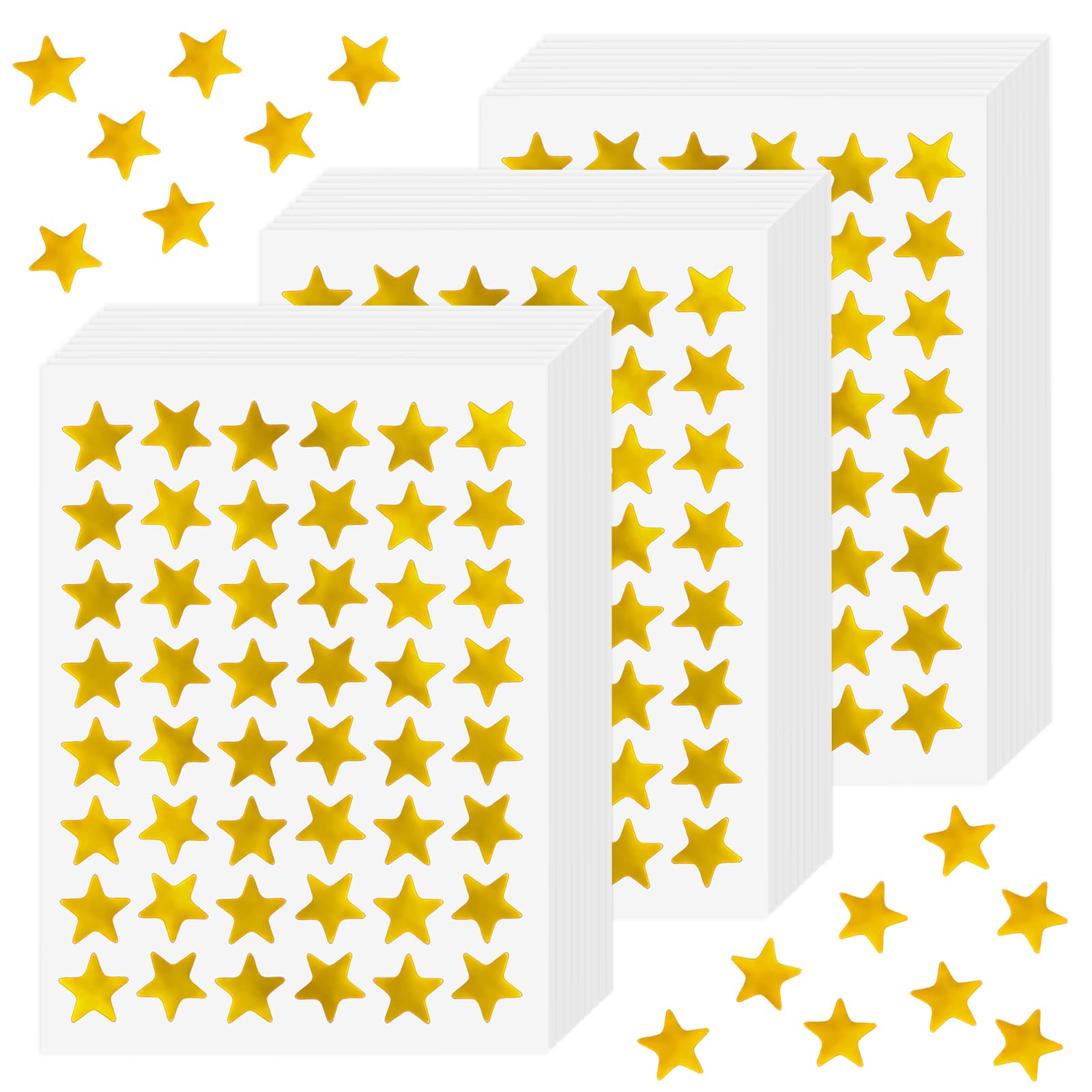 Prasacco 1440 Counts Small Gold Foil Star Stickers, Gold Star Stickers for Kids 