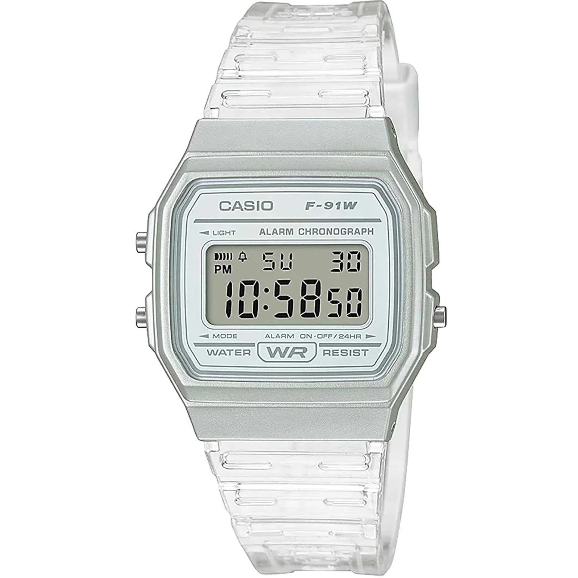 F-91WS-7D Casio Youth Unisex Digital White Casual Quartz Casio