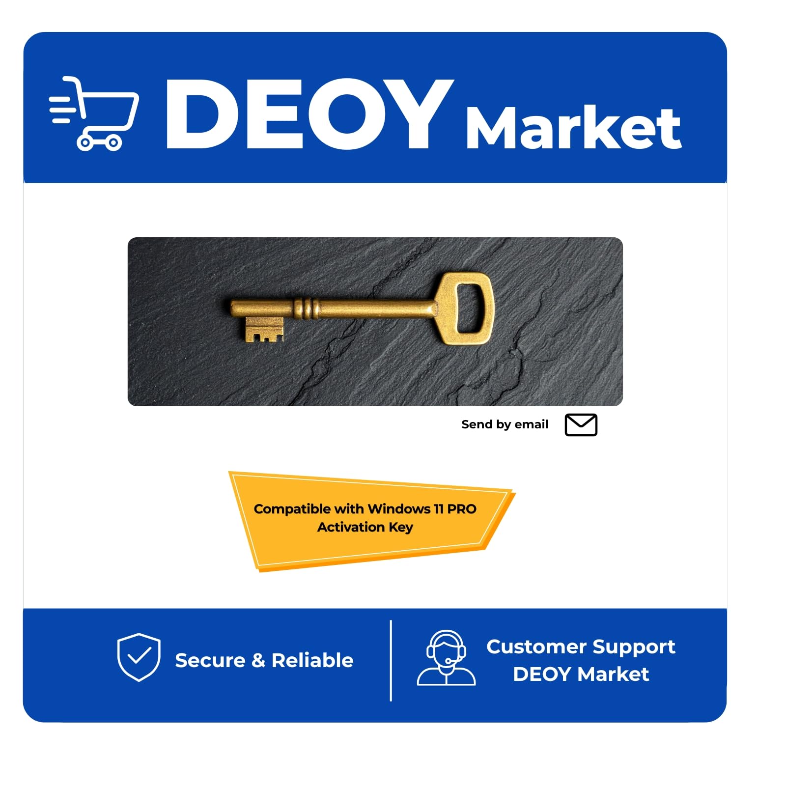 DEOY Market Compatible with Windows 11 Pro Activation Key – Digital Delivery