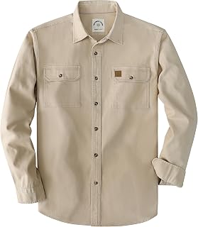 Dubinik® 8.8 oz Denim Shirt Men Mens Cowboy Shirts Button Down Long Sleeve