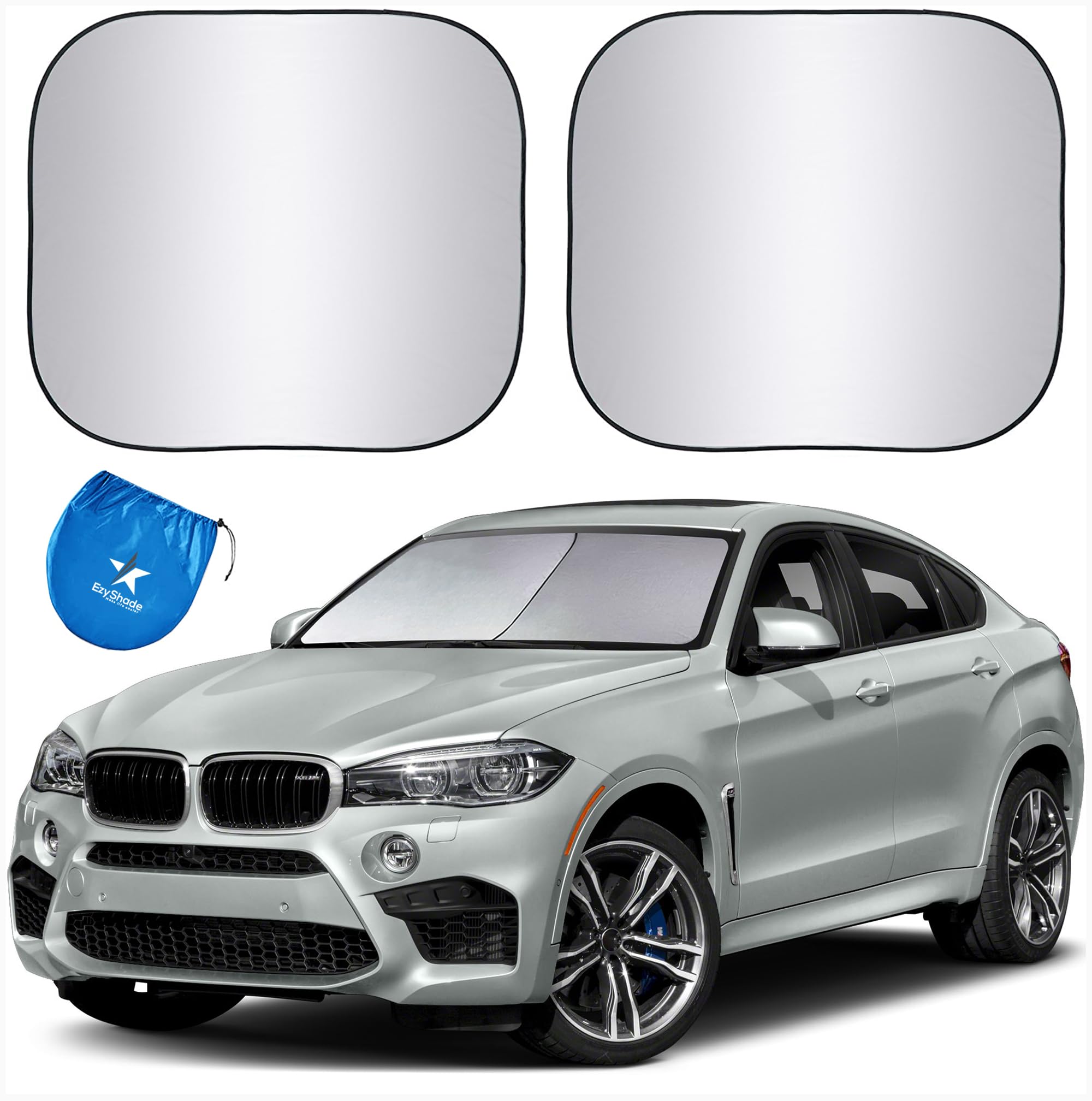 EzyShade Car Windshield Sun Shade. See Vehicle Size-Chart. Medium (M) Size | Fol