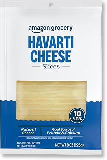 Amazon Grocery, Havarti Cheese, 8 Oz, 10 Slices