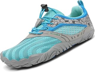 SAGUARO Kids Barefoot Trail Shoes Girls Breathable Minimalist Trainers, 24-36 EU