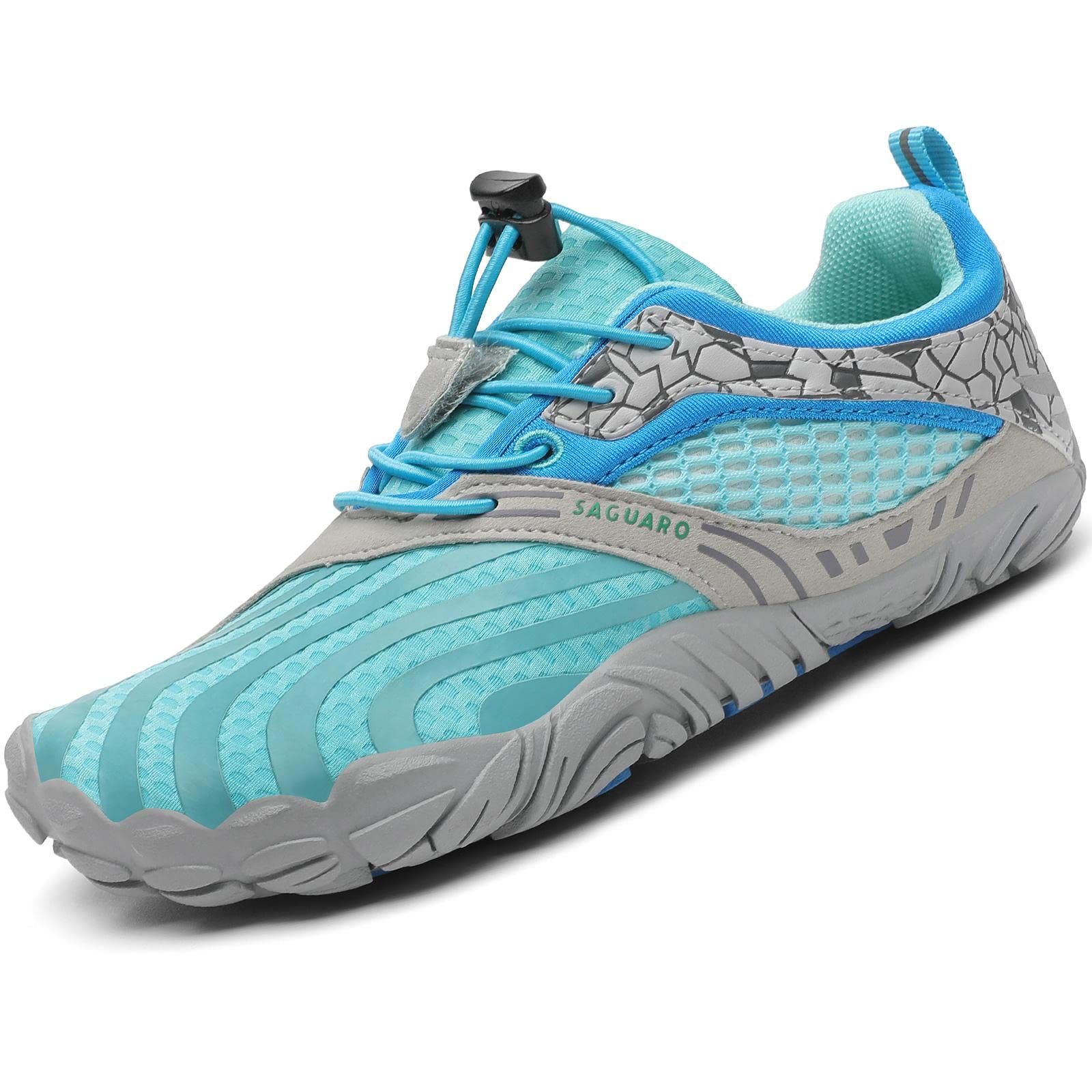 SAGUARO Kids Barefoot Trail Shoes Girls Breathable Minimalist Trainers, 24-36 EU