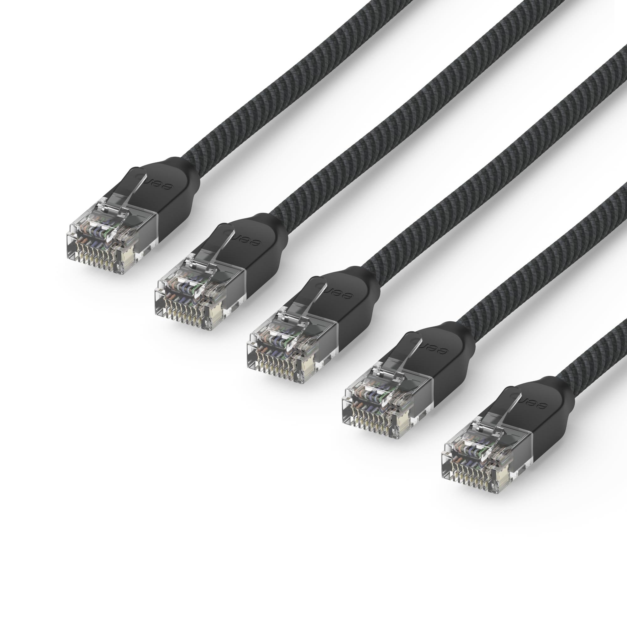 Amazon eero CAT6a Ethernet cable - Supports 10 gigabit+ speeds, 10 foot, 5-pack,
