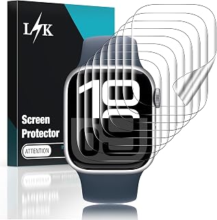 LϟK [8 Pack] for Apple Watch Series 12/11/10 Screen Protector 46mm | Self-Healing TPU Screen Protector, Anti Scratch 0 Bubble, HD Touch Sensitive Upgrade Flexible Film for iWatch S12/11/10 46mm