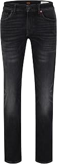 BOSS Mens Delaware BC-L-P Blue Slim-fit Jeans in Super-Stretch Denim