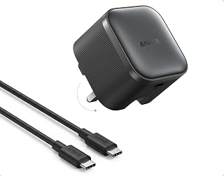 Anker Nano 45W USB C Charger, GaN, Fast Charging with Foldable Type C plug | for iPhone 17/16/15 pro max Series, iPad, MacBook, Pixel 10/9, Samsung Galaxy S26 Ultra/S25/S24 (1.8m 5A Cable Included)