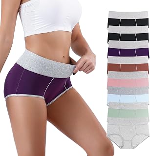 Honzadar, Women High Waist Underwear, Tummy Control Briefs, Postpartum Panties, Full Coverage (Normal and Plus Size)