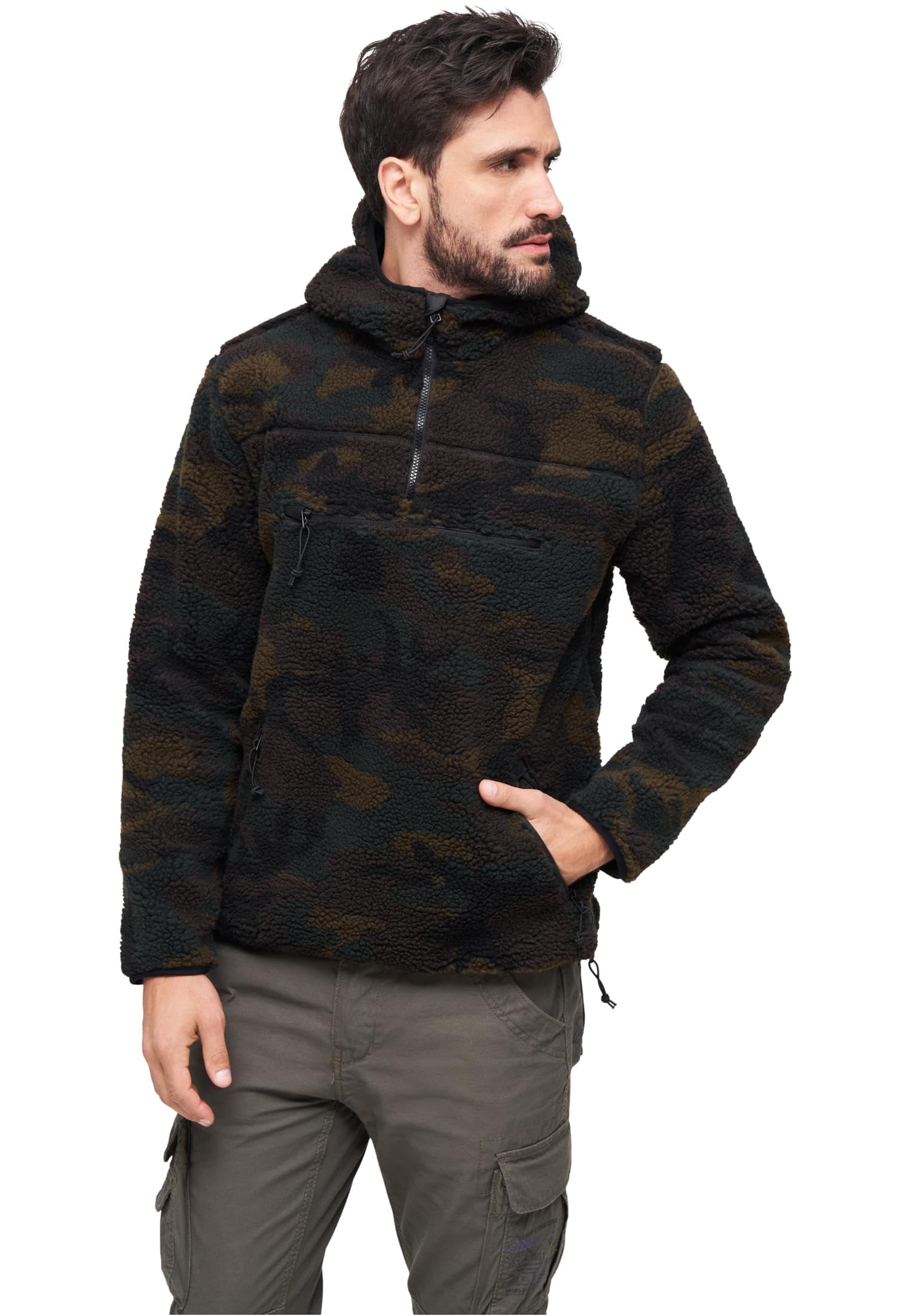 Brandit Individual Wear Men's Warm Outdoor Quarter Zip Jacket