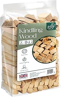 Pelle & Sol 2.4kg Kindling Wood, 1 Pack for Fireplaces, Stoves & BBQs