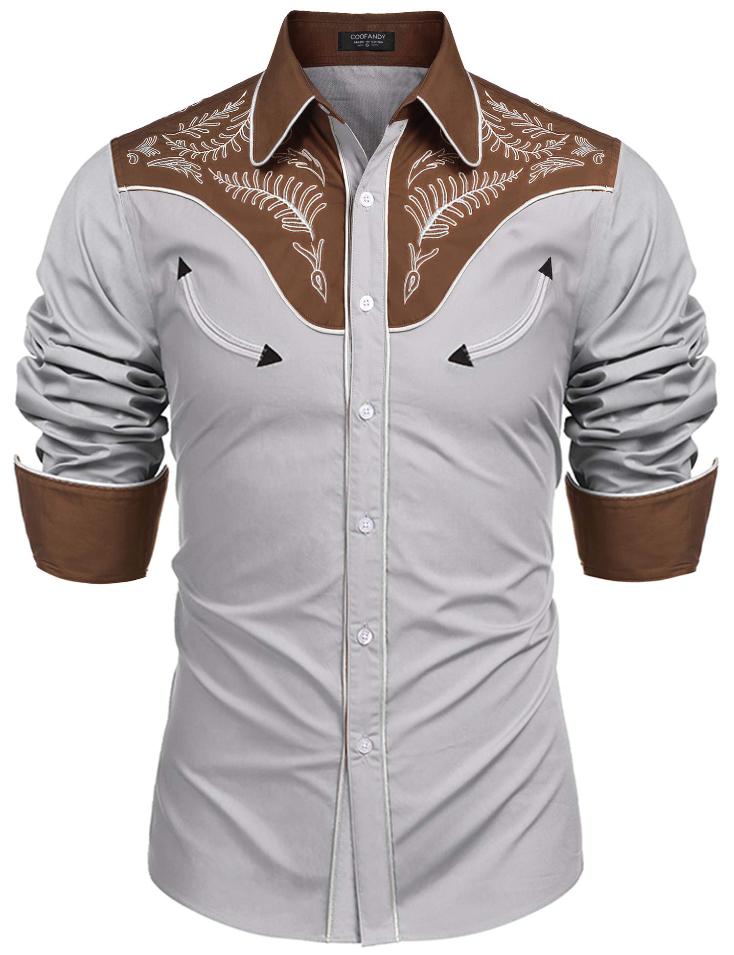 COOFANDY Men's Short Sleeve Casual Shirt Summer Button Down Shirt Travel Vacatio