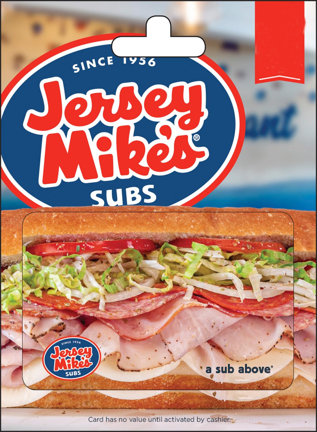 Jersey Mike's Physical Gift Card | Traditional - $60