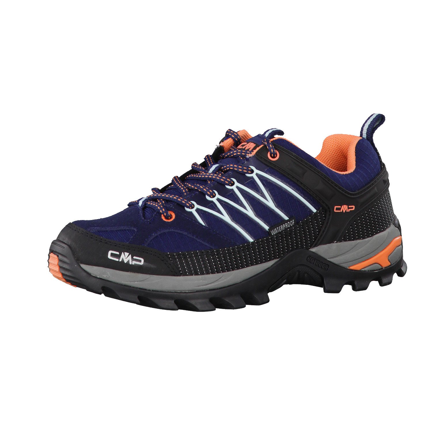 CMP Rigel Low Wmn Trekking Shoe Wp, Women's Hiking Shoes, Black-Glacier, EU 36 -