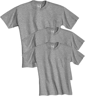 Jerzees Men's Heavyweight Crewneck Chest Pocket T-Shirt