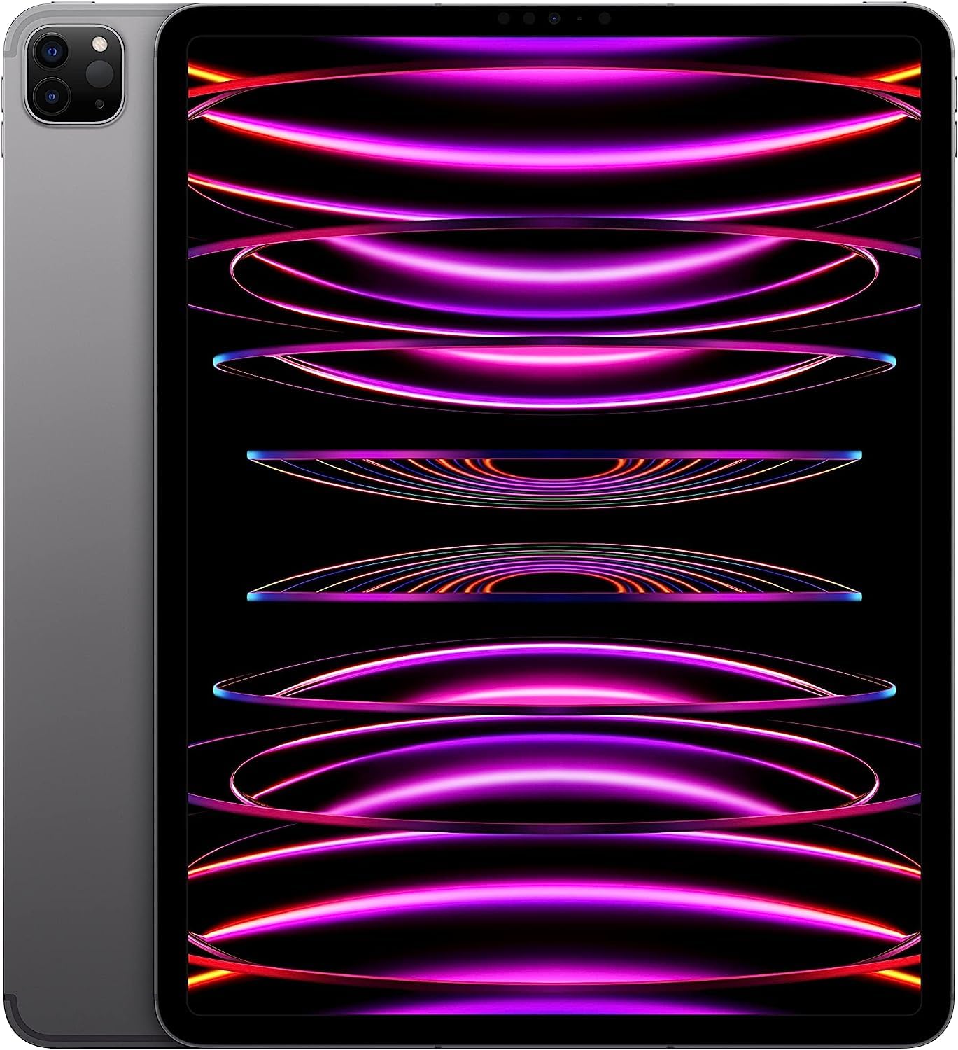 Apple 2022 iPad Pro, 12.9-inch, Wi-Fi + Cellular, 256GB, Space Gray (Renewed)