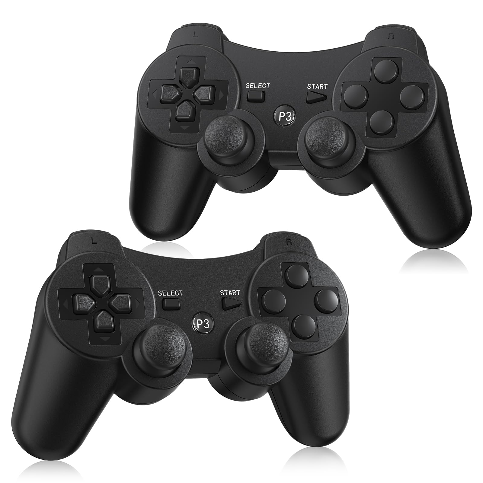 Yinjie 2 Pack Wireless Controller for PS3, Compatible with Playstation 3 | with 