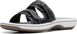 Clarks womens Breeze Piper Slide Sandal