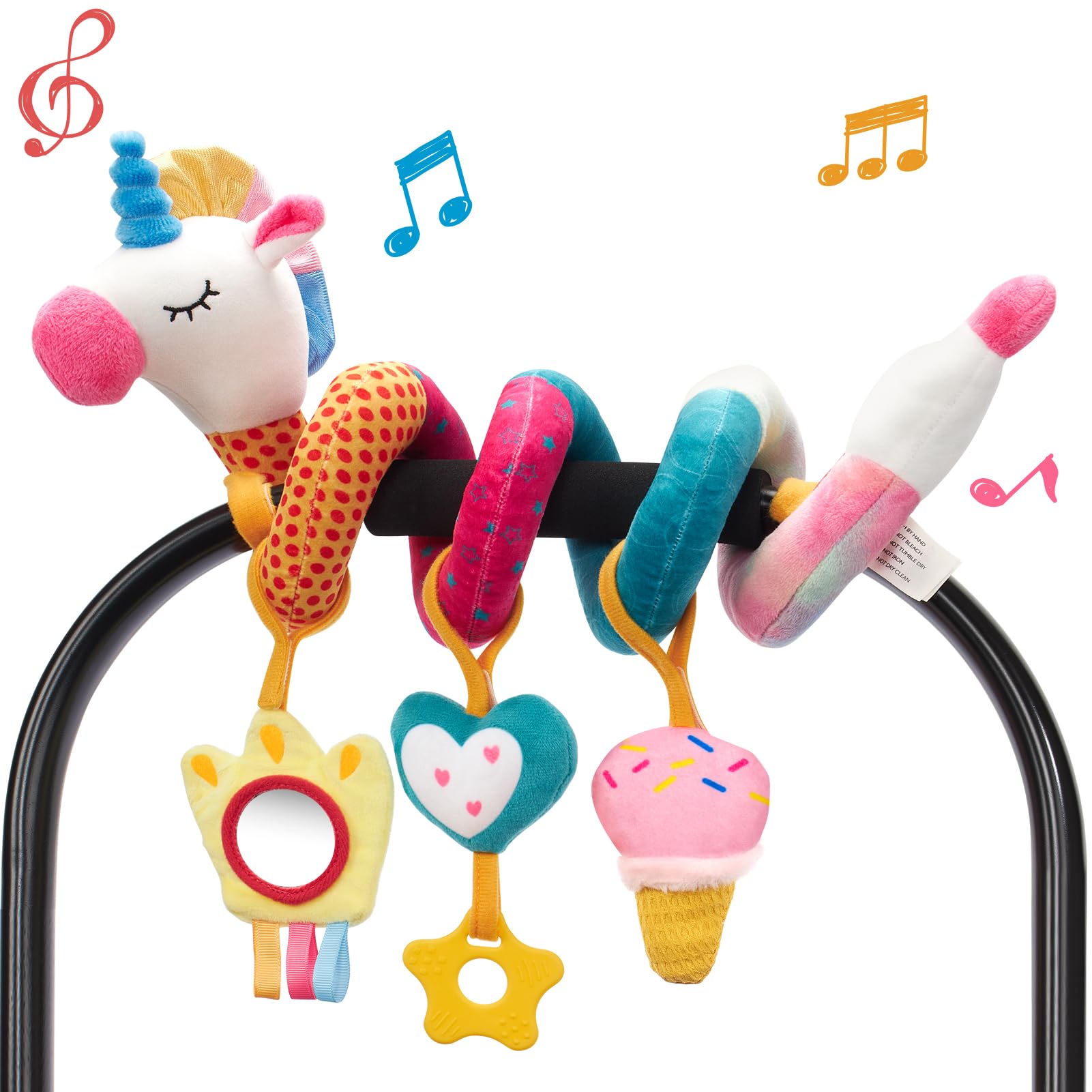 hahaland Spiral Pram Toy Baby Toys 0-6 Months Newborn Sensory Toys | Pushchair S