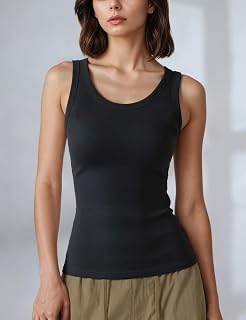 3 Pack Women Summer Sleeveless Ribbed Tank Tops Slim Fit Workout Tank Tops