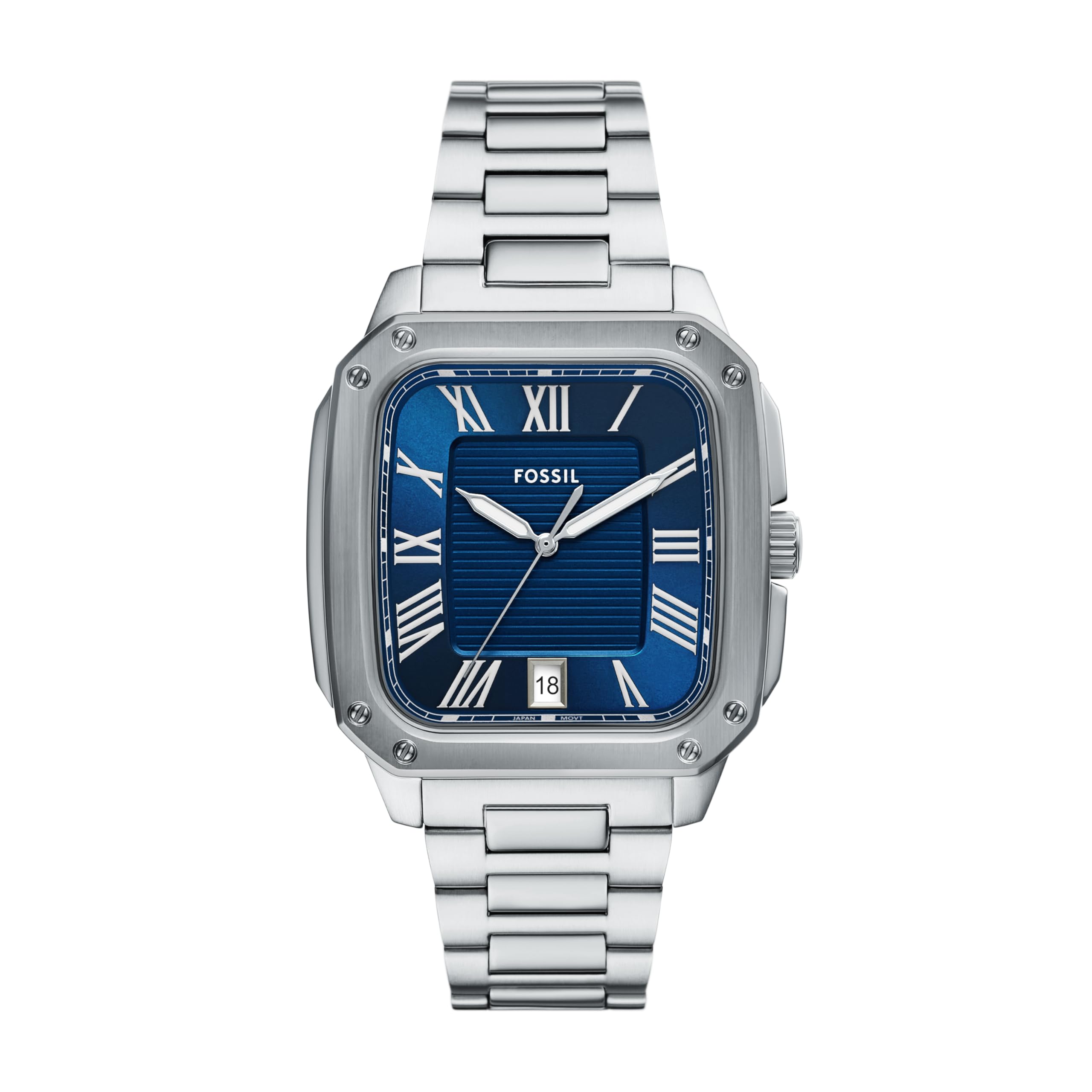 Fossil Men's Crosby Three-Hand Date Stainless Steel Watch, FS6121
