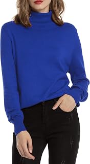 Rollkragenpullover Damen Strickpullover Stretch Pullover in Weich Feinstrick Elegant Stehkragen Strickpulli Langarm Rolli Sweater für Herbst Winter