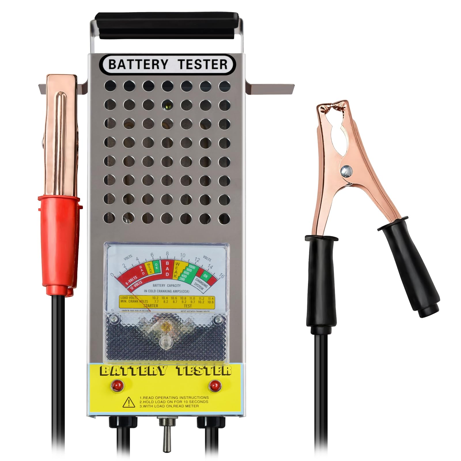 High-Accuracy Battery Load Tester 6V-12V Car Battery Discharge Tester with Voltm