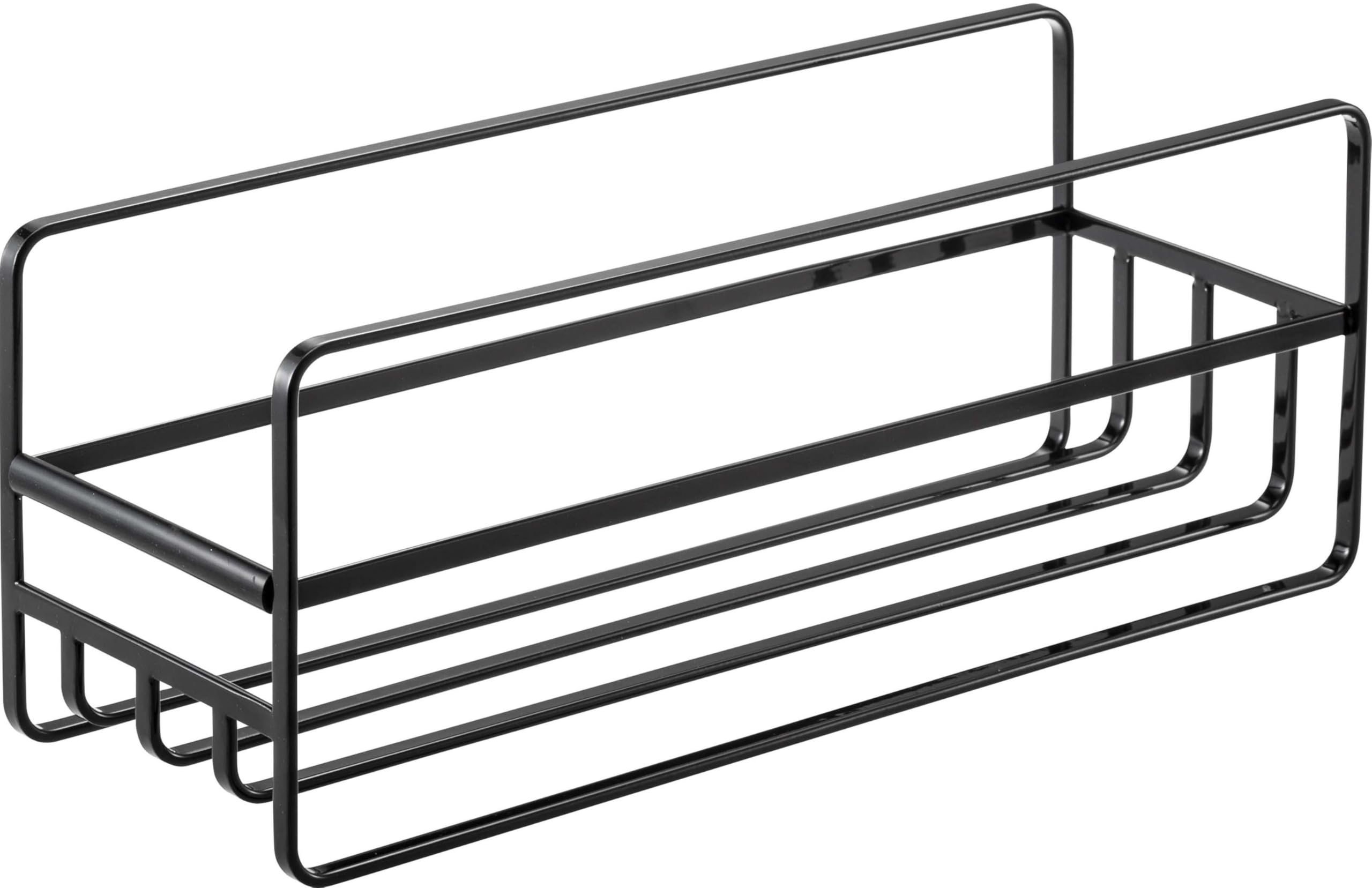 Yamazaki 5644 Slim Mug Bottle & Cup Rack, Black, Approx. W4.3 x D13.0 x H4.7 inc