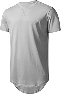 LETAOTAO Mens Tall T Shirts Tie Dye Shirts for Men Extra Long Tshirts Longline Hipster Print Tee for Tall Men
