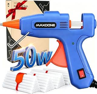 Mini Hot Glue Gun Kit 50W: Mini Glue Gun Fireproof Upgraded Version | with 30pcs Glue Sticks 7 mm, Hot Glue Gun Fast Heating for DIY Craft Projects and Home Quick Repairs