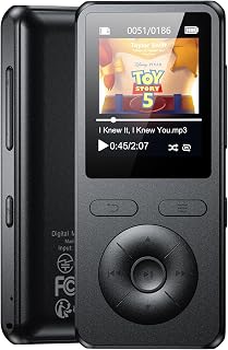 64GB MP3 Player with Bluetooth 5.3 with Speaker,Classic Physical Buttons | 1.8" Screen Portable Music Player HiFi Lossless Sound, FM Radio & Voice Recorder,Lightweight,Supports Expanded Up to 128GB