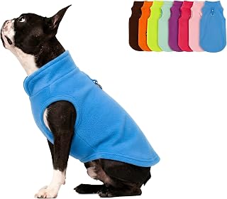 JACKO & CO Dog Fleece Vest Sweater w/Leash Ring, Blue Small (1.8-2.7 kg)