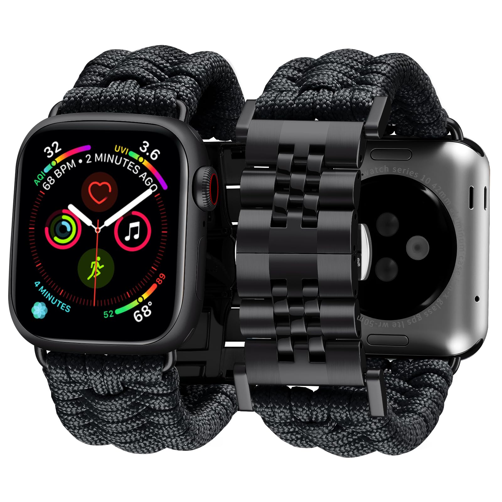 BINLUN Compatible with Apple Watch Strap 49 mm 46 mm 45 mm 44 mm 42 mm 41 mm 40 