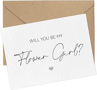Will you be my Flower Girl card - Flower Girl Proposal Card (Flower Girl)