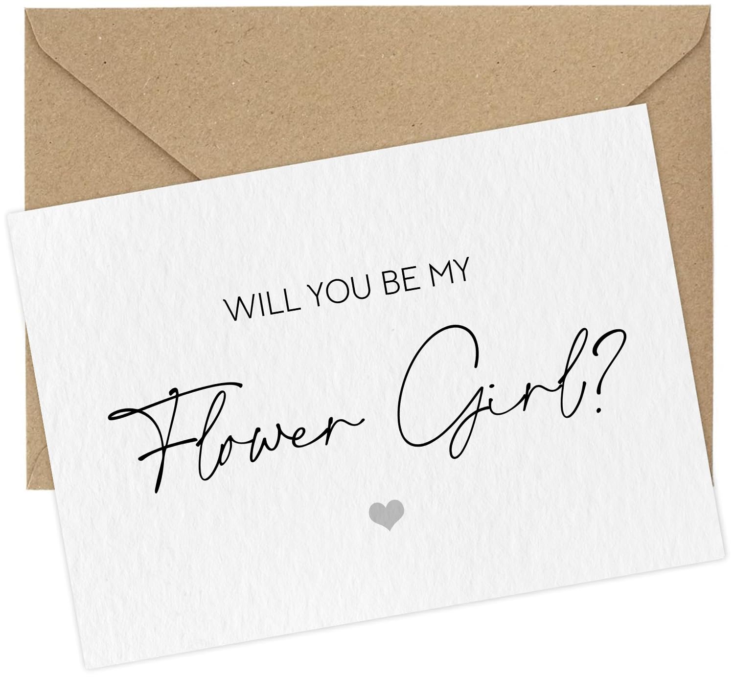 Will you be my Flower Girl card - Flower Girl Proposal Card (Flower Girl)