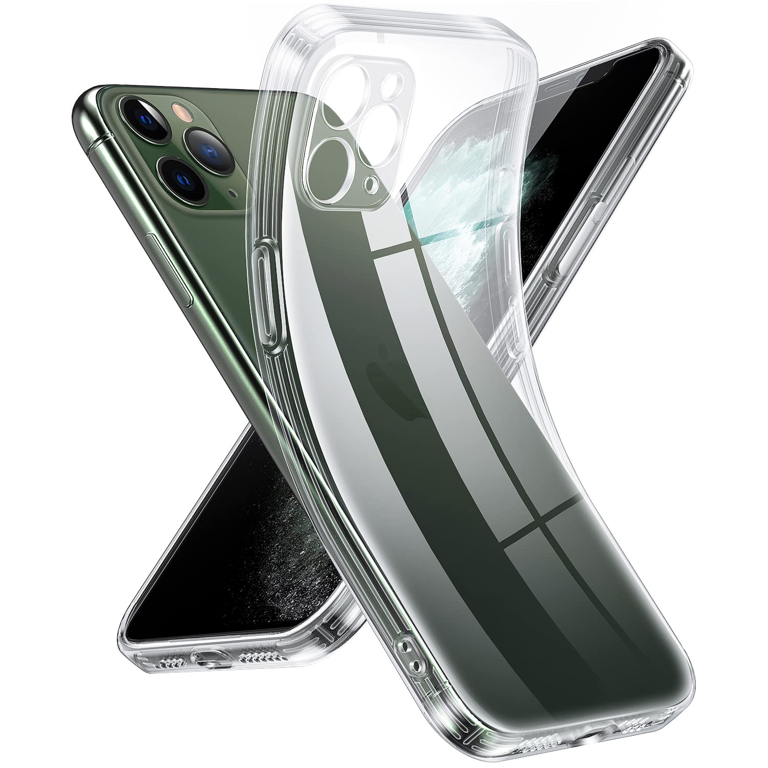Supdeal Crystal Clear Case for iPhone 11 Pro, [Not Yellowing] [Camera Protection