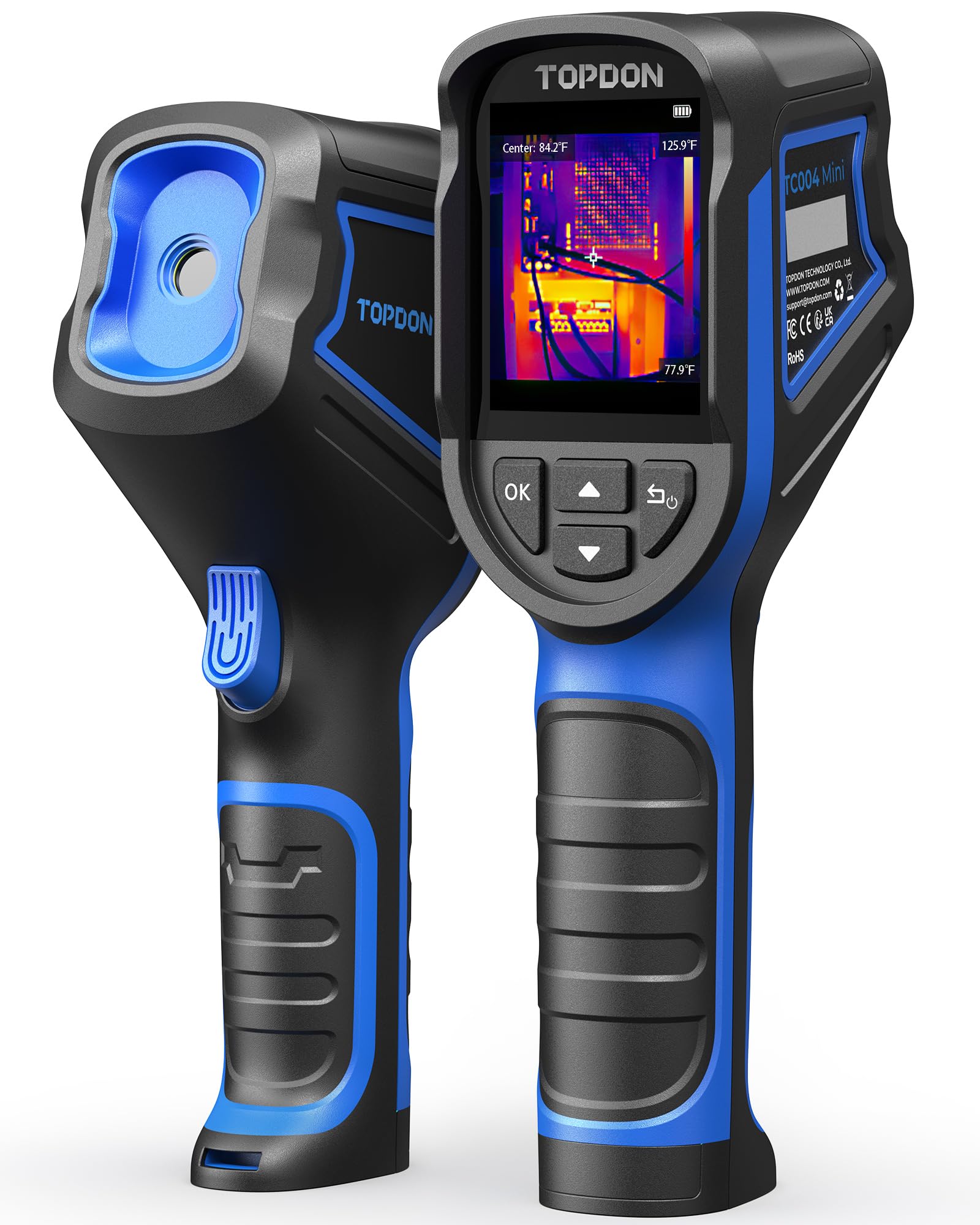 TOPDON TC004 Mini Thermal Imaging Camera, 240 x 240 TISR Resolution | 15H Batter