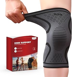 Ginocchiera Ortopedica, Ginocchiera Sportiva per Palestra, Corsa, Ciclismo, Escursionismo - Set da 2 Tutore Ginocchio– Fascia per Ginocchio per Uomo e Donna (S: 35–41 cm)