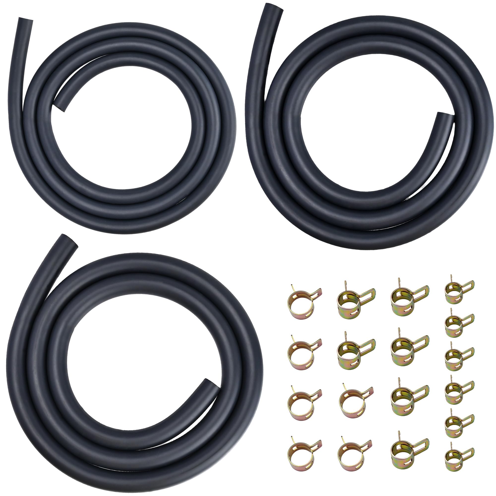 STRONGTHIUM 3/16" 1/4" 5/16" Gas Fuel Line Hose Set Master Repair Kit