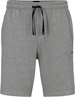 BOSS Men's Mix & Match CW Shorts Made of Elastic Cotton with Contrast Logo and Drawstring, Medium Grey, s