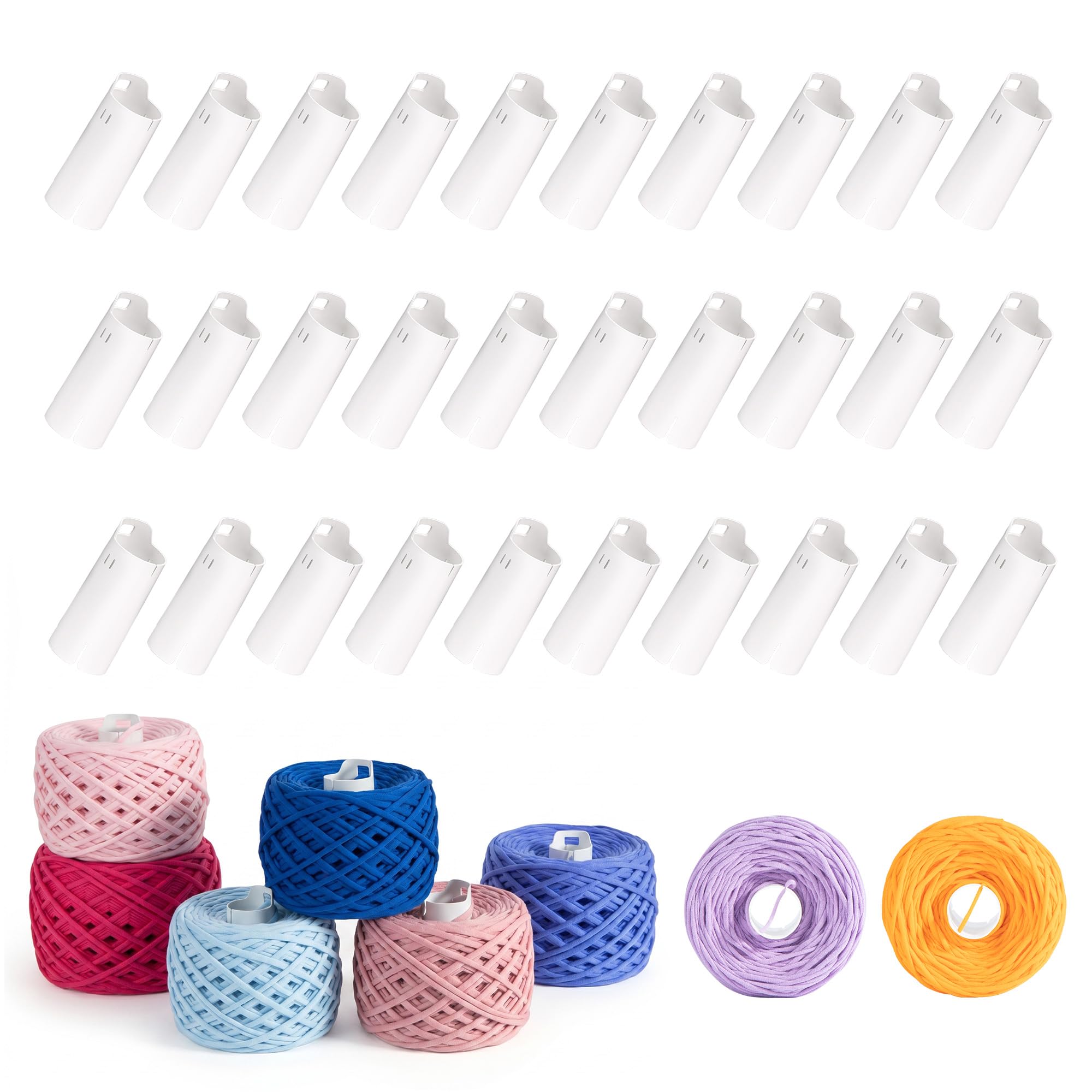 Caydo 30pcs Reusable Yarn Cake Tubes for Our Electric Yarn Winders M1 | Keep Per