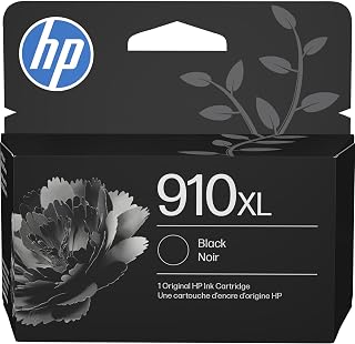 HP 910XL Black High-Yield Ink Cartridge | Works with OfficeJet 8010, 8020 Series, OfficeJet Pro 8020, 8030 Series | Eligible for Instant Ink | 3YL65AN