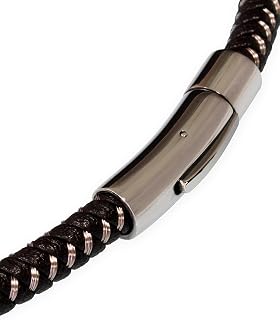 Fly Style Braided Leather Necklace for Men and Women, Black