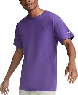 Champion Men's Classic Short Sleeve T-Shirt, Standard Fit, Midweight 100% Cotton, Available in Regular and Big & Tall